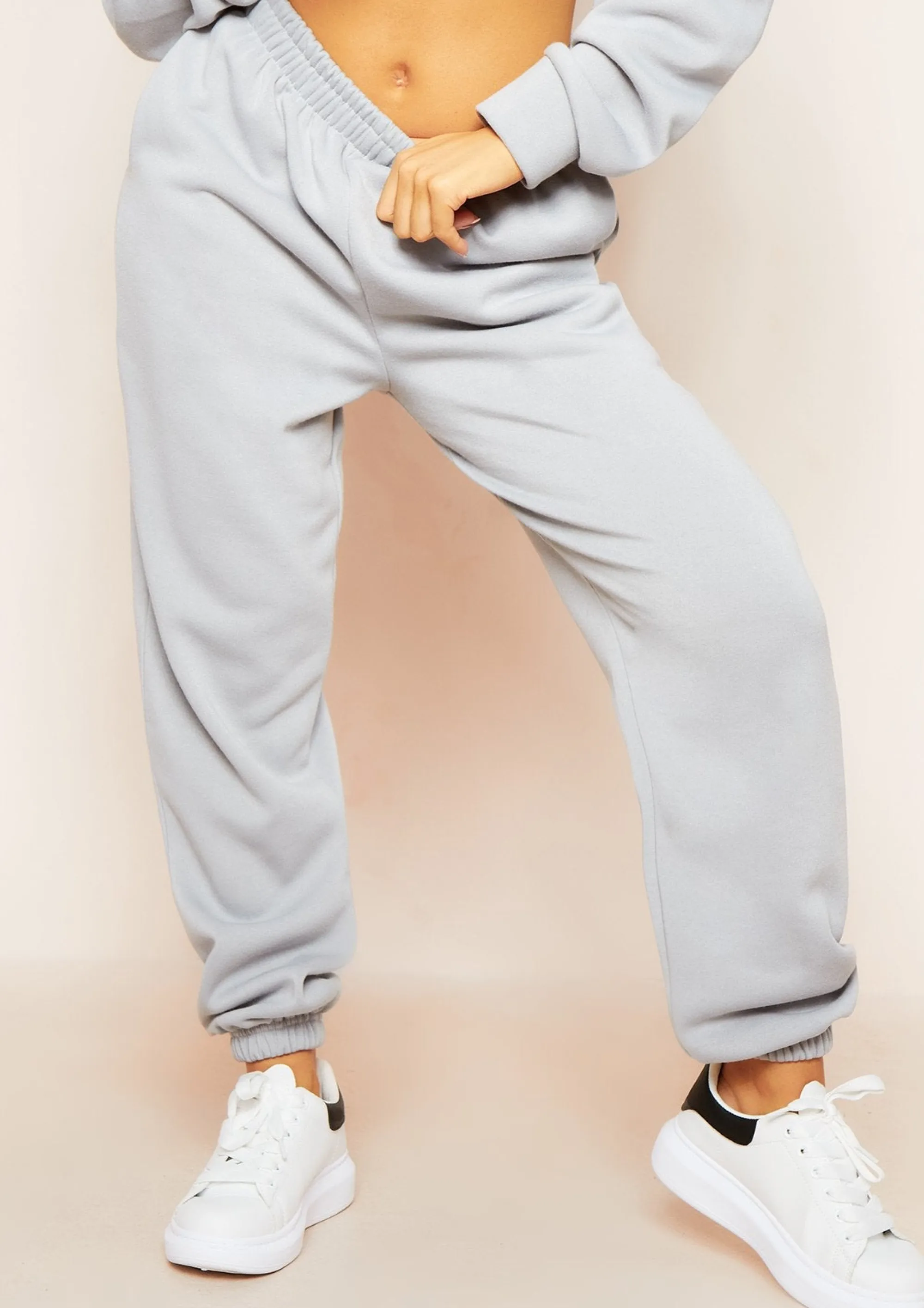 Missy Empire Alana Pastel Blue Casual Joggers Clearance