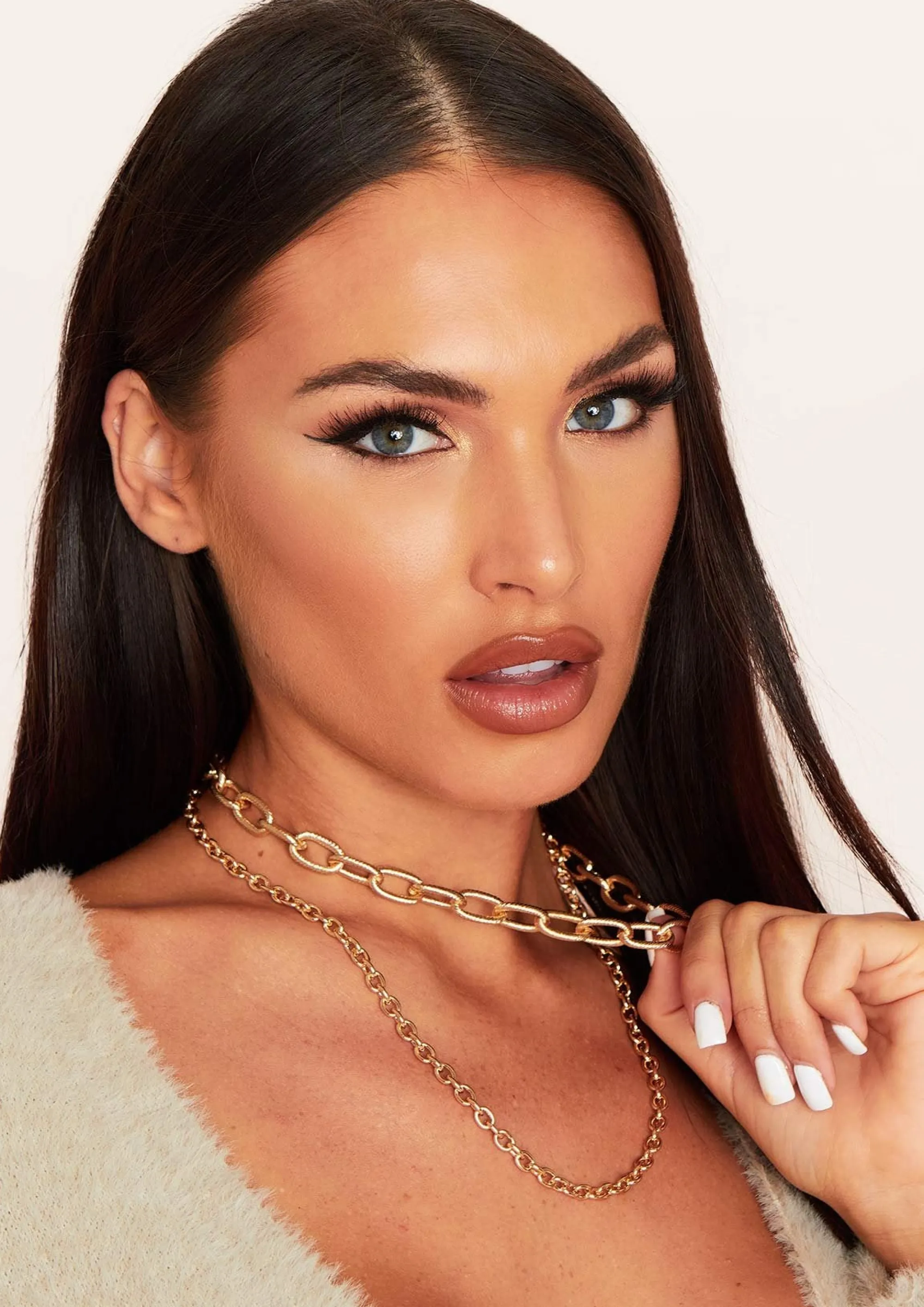 Missy Empire Amy Gold Chunky Double Chain Necklace^Women Necklaces