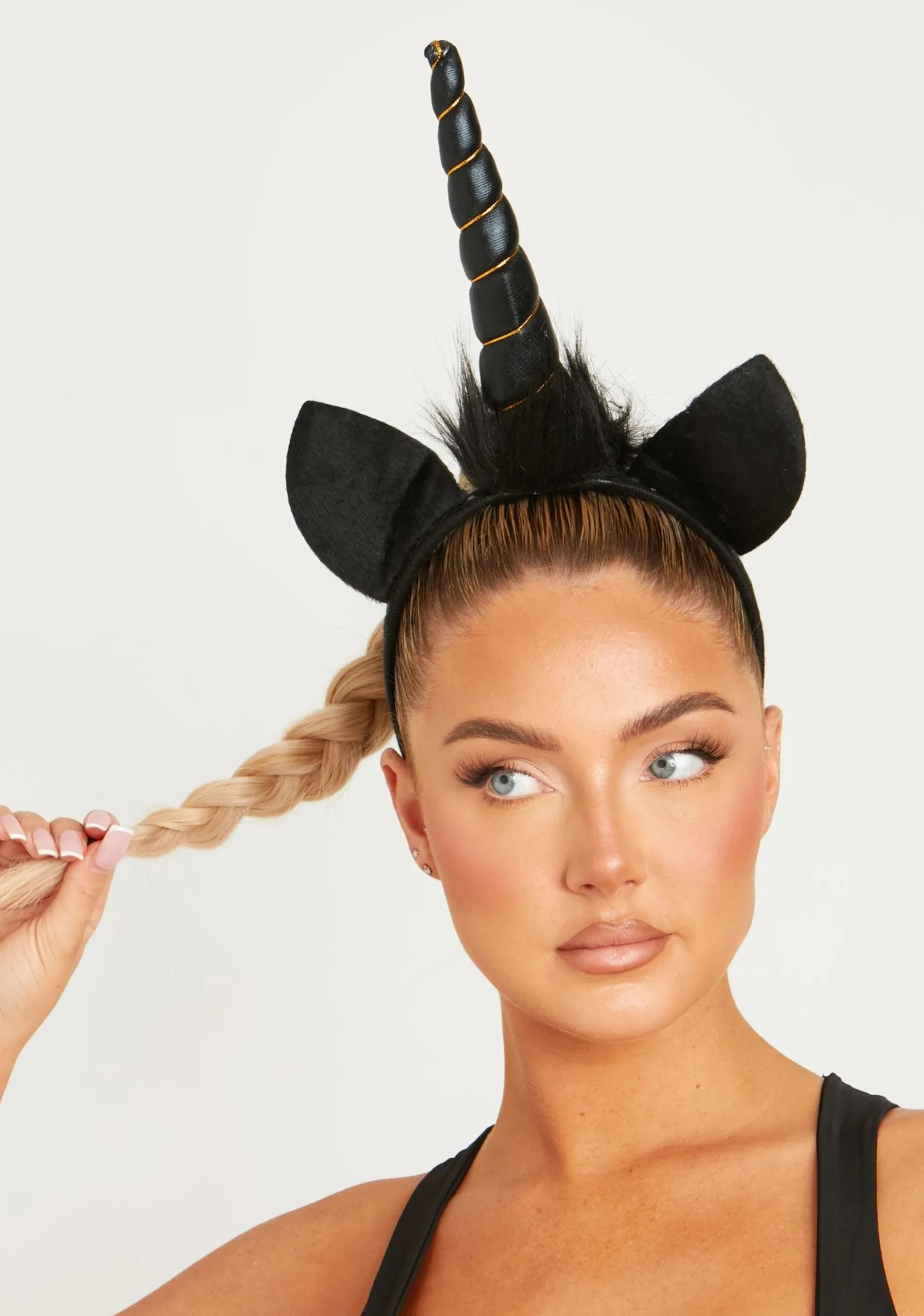 Missy Empire Angelica Black Unicorn Headband^Women Hair Accessories