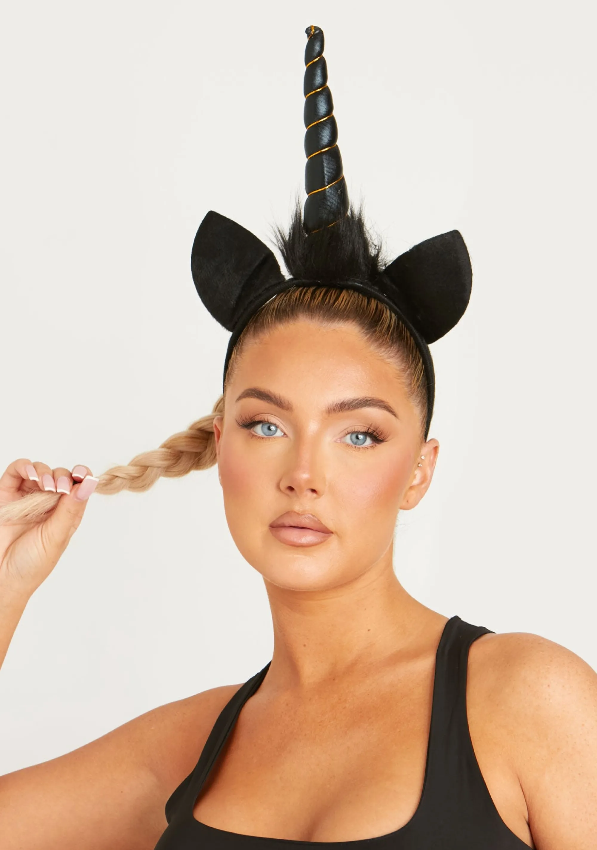 Missy Empire Angelica Black Unicorn Headband^Women Hair Accessories