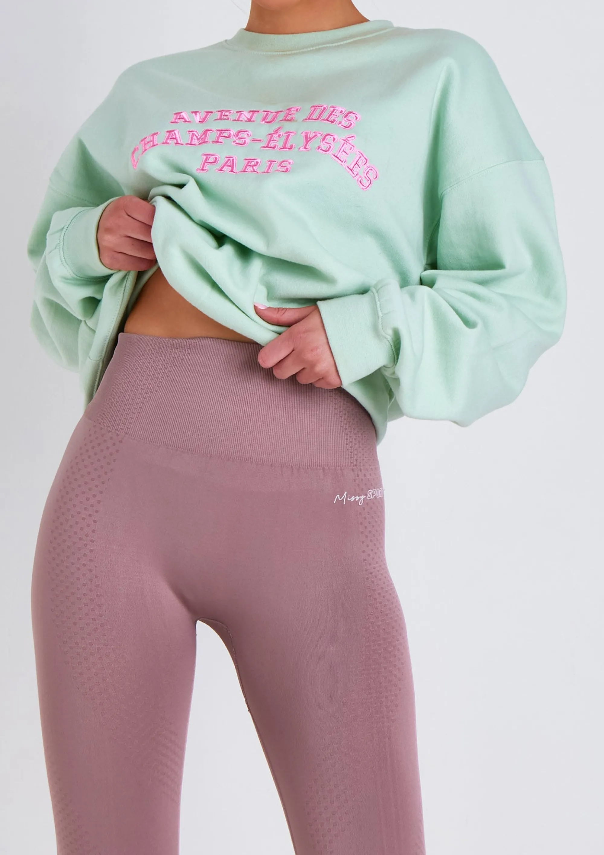 Missy Empire Anni Mocha Missy Sport Seamless High Waisted Gym Leggings^Women Seamless & Shapewear