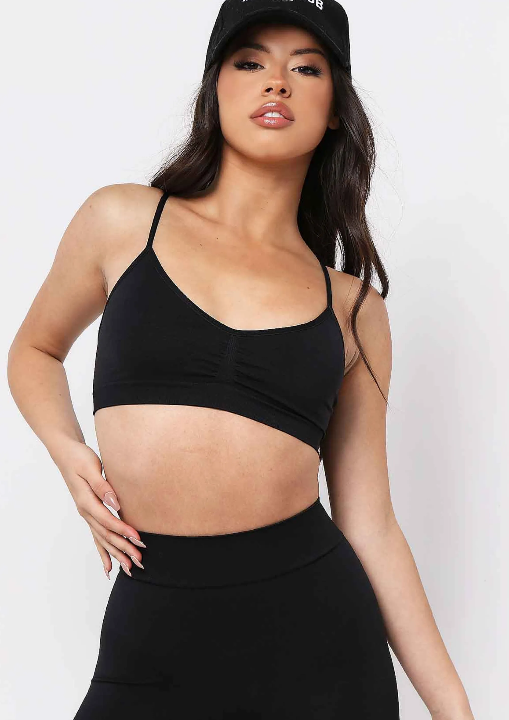 Missy Empire Ciara Black Seamless Shapewear Strappy Bralet Best