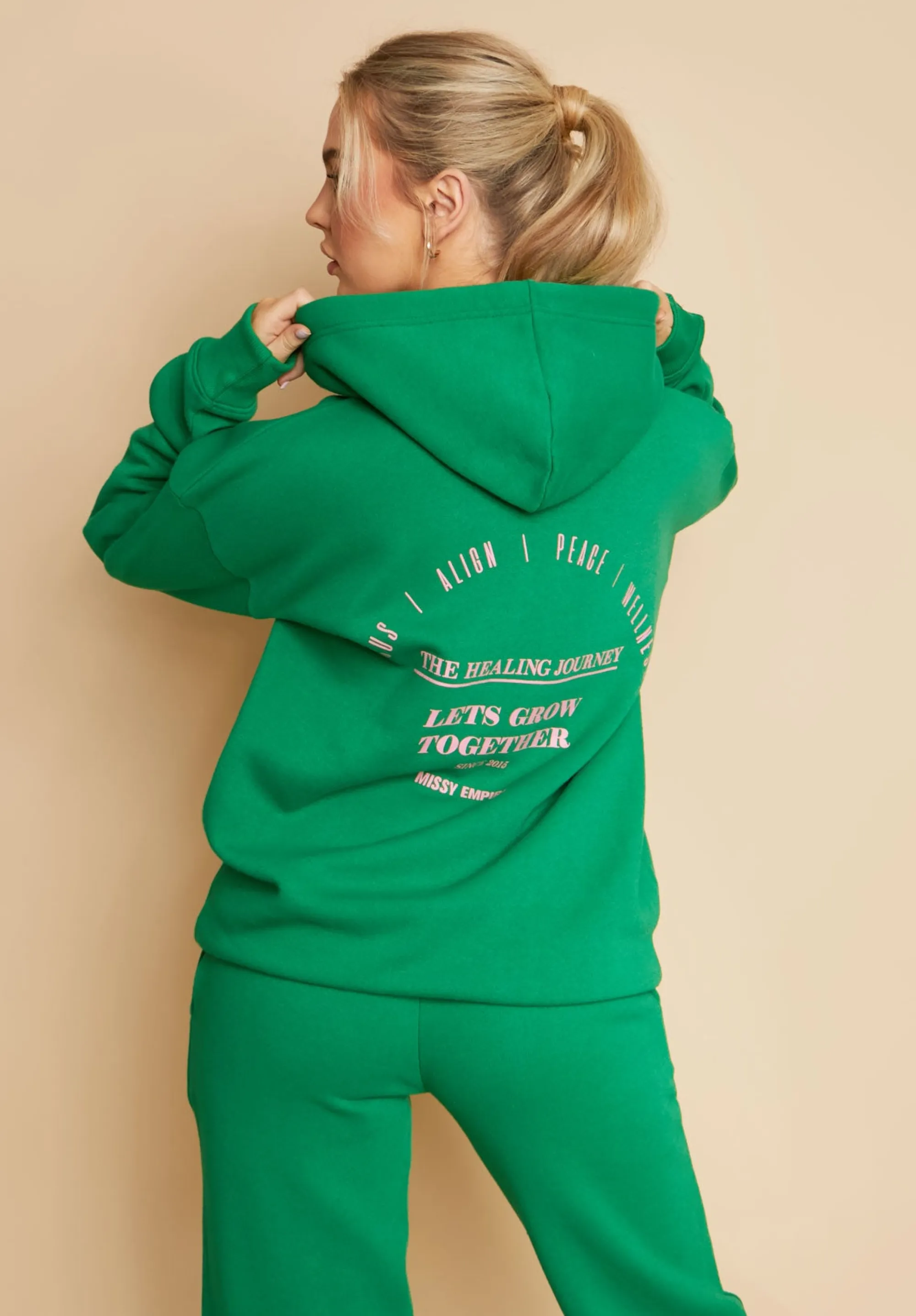 Missy Empire Corinne Green Athletics Hoodie^Women Tracksuits