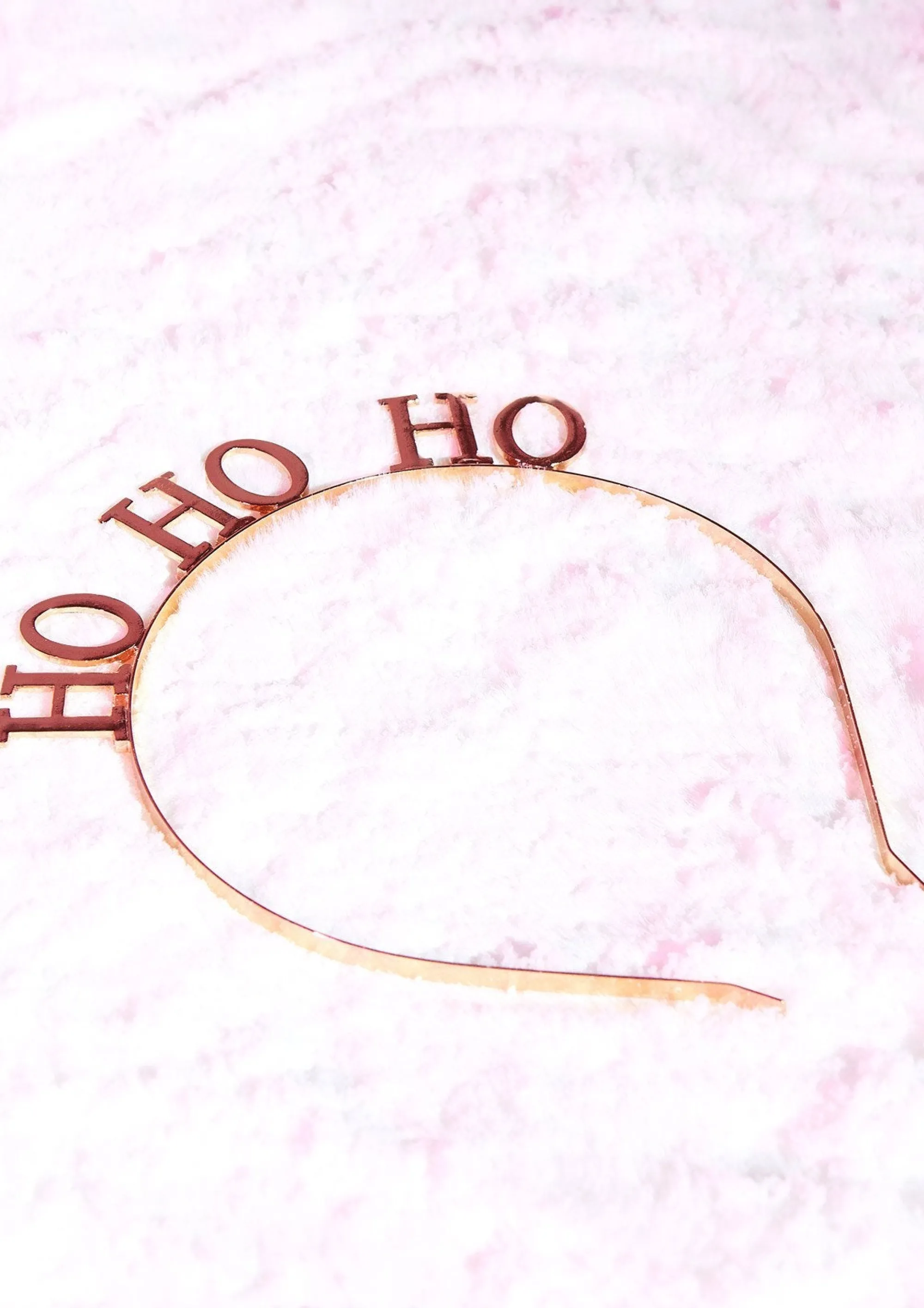 Missy Empire Ginger Ray Gold Christmas 'Ho Ho Ho' Wire Headband^Women Hair Accessories