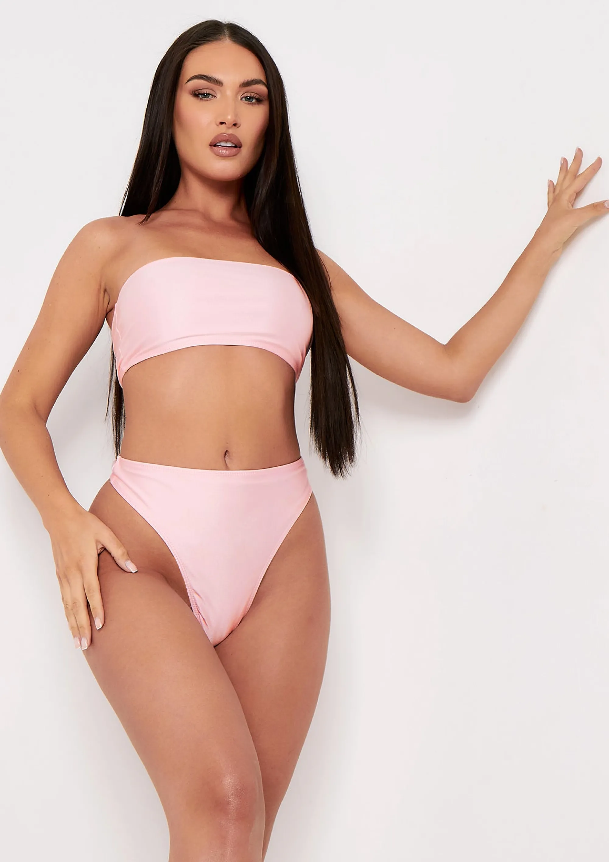 Missy Empire Grace Pink Bandeau Bikini Top Best