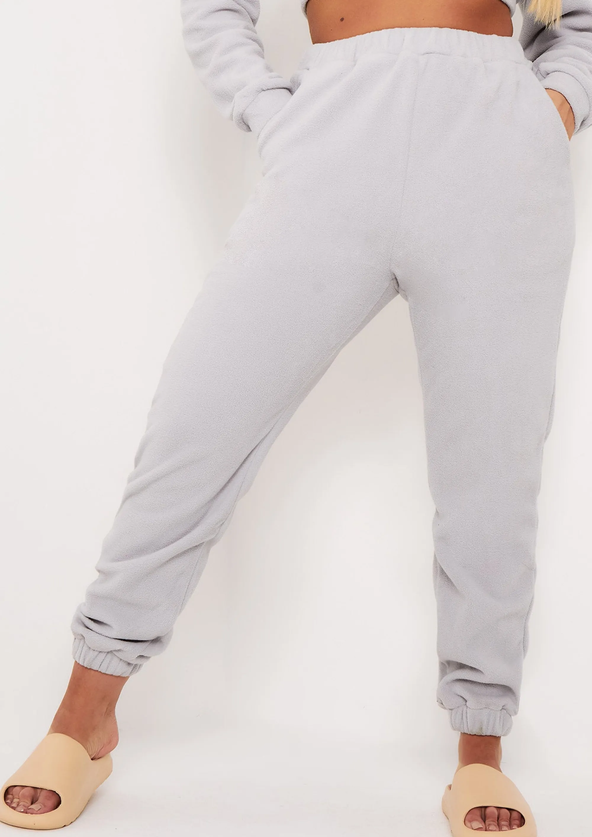 Missy Empire Melina Grey Fleece Joggers Best