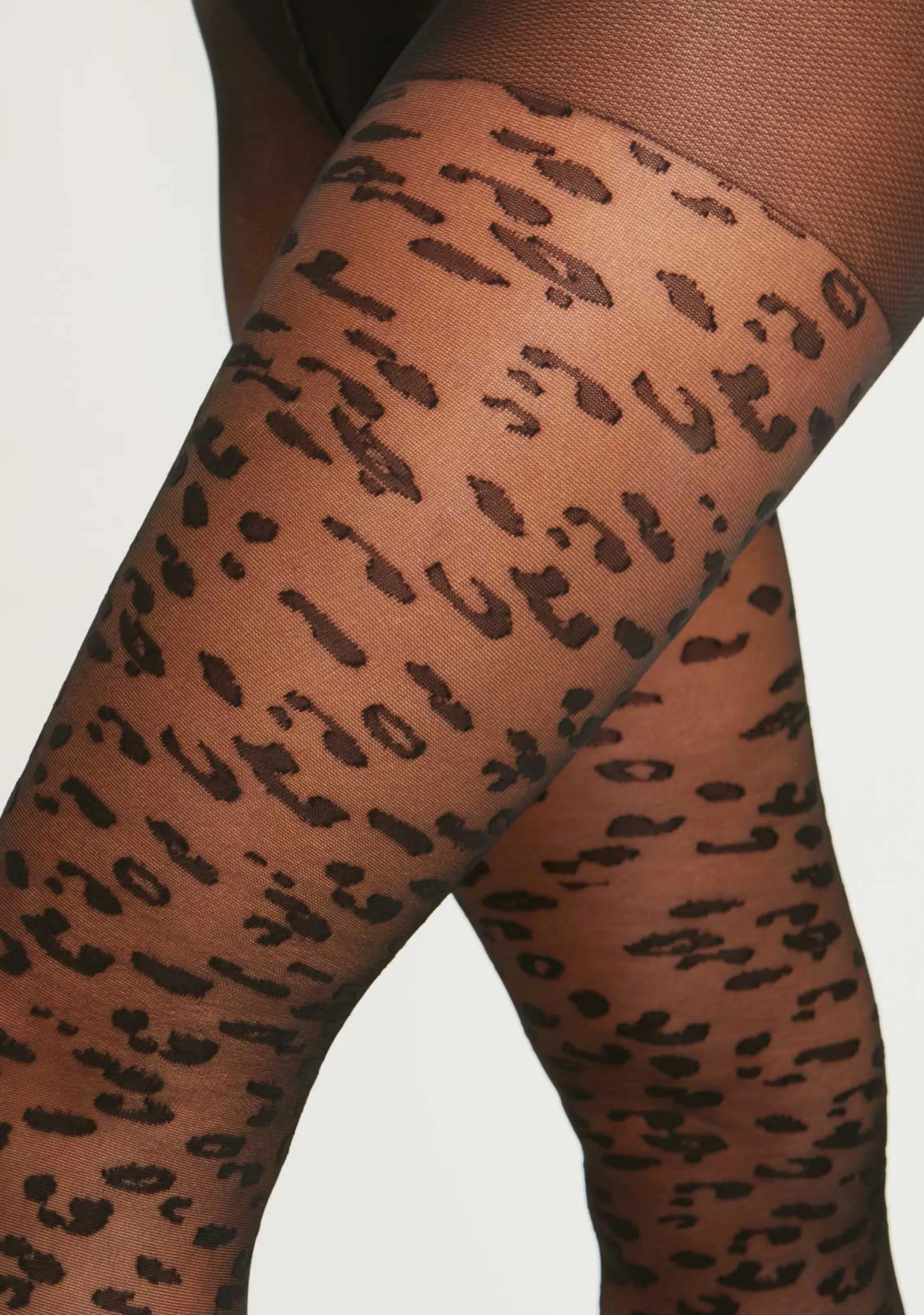 Missy Empire Mila Black Leopard Print Tights^Women Socks & Tights