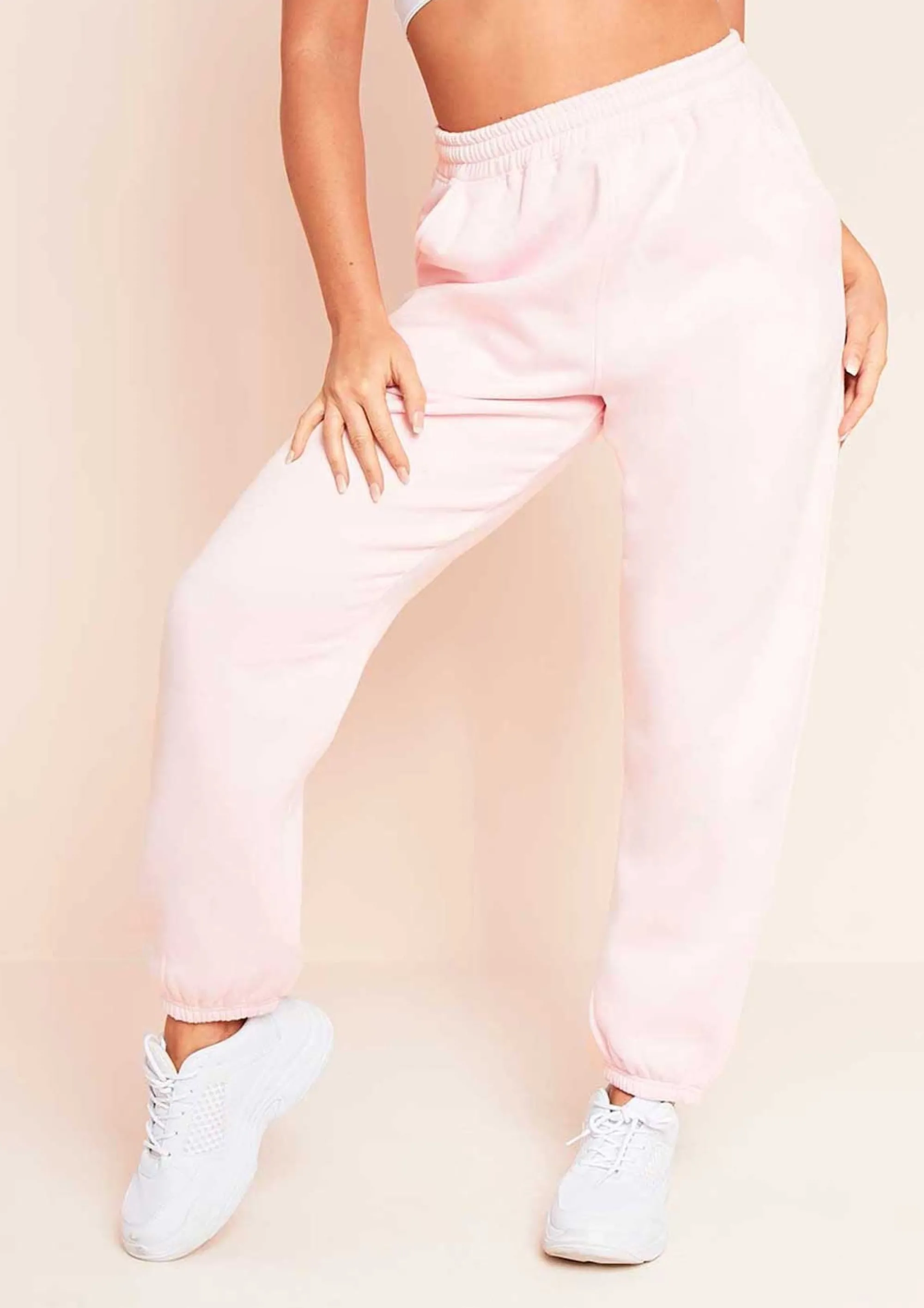 Missy Empire Rebecca Baby Pink Casual Joggers^Women Loungewear