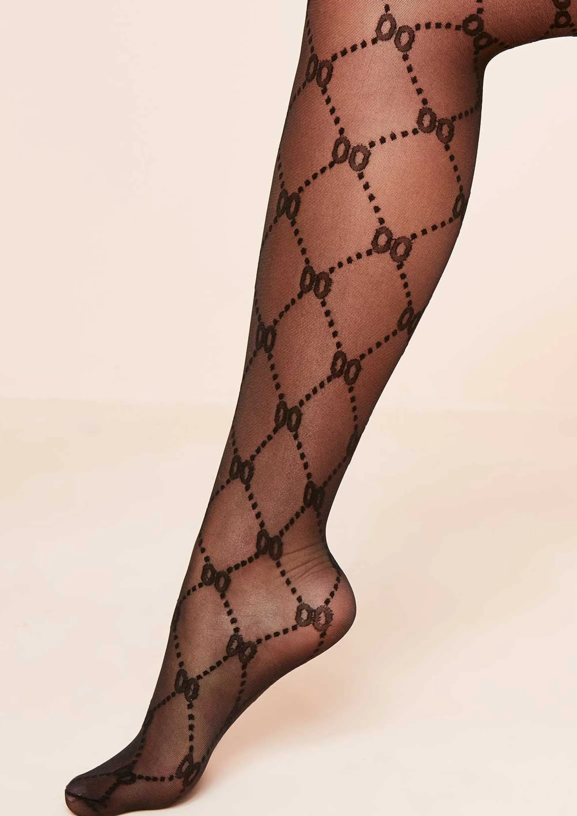 Missy Empire Reeya Black Patterned Tights^Women Socks & Tights