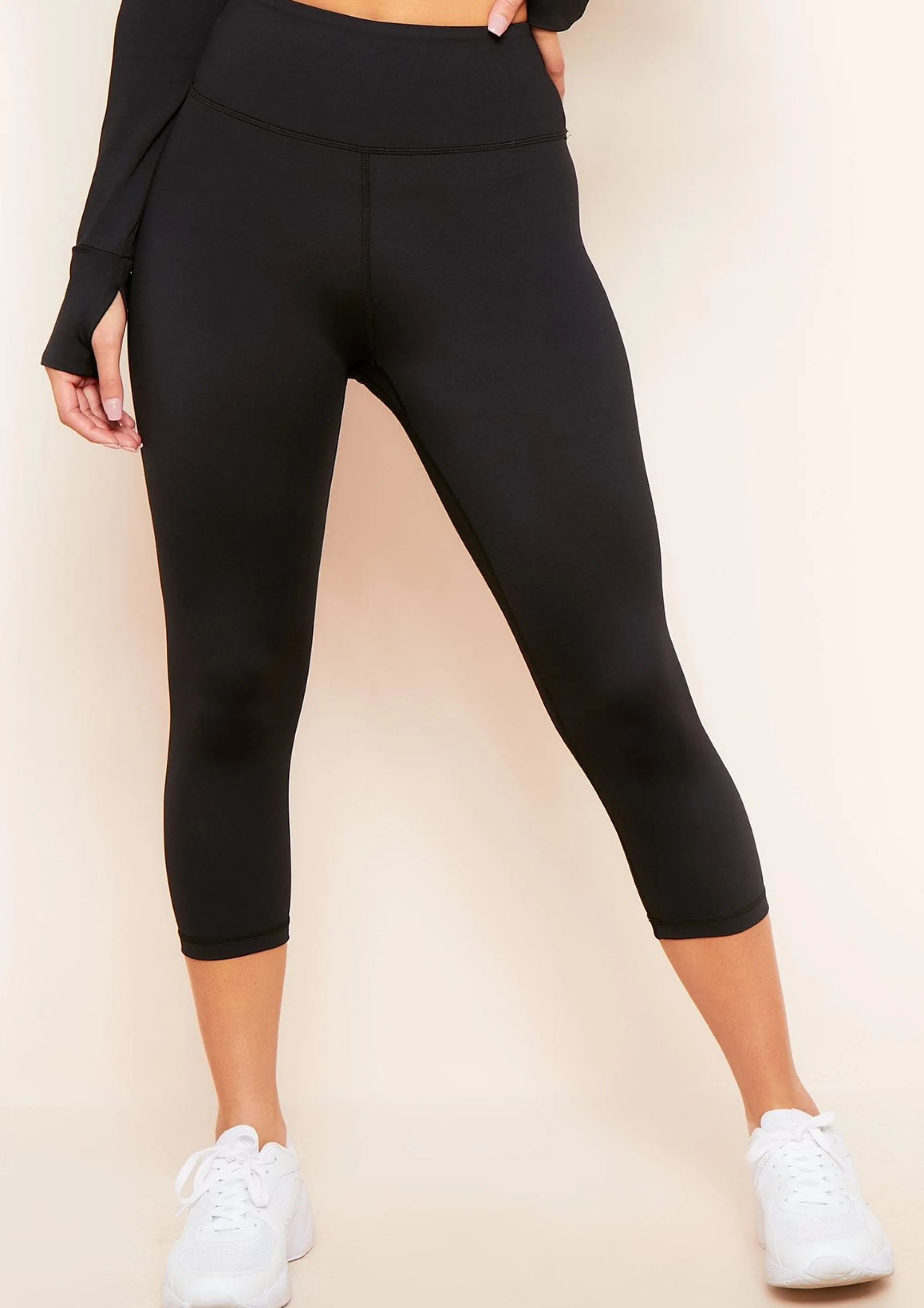 Missy Empire Svea Black 3/4 Gym Legging^Women Leggings