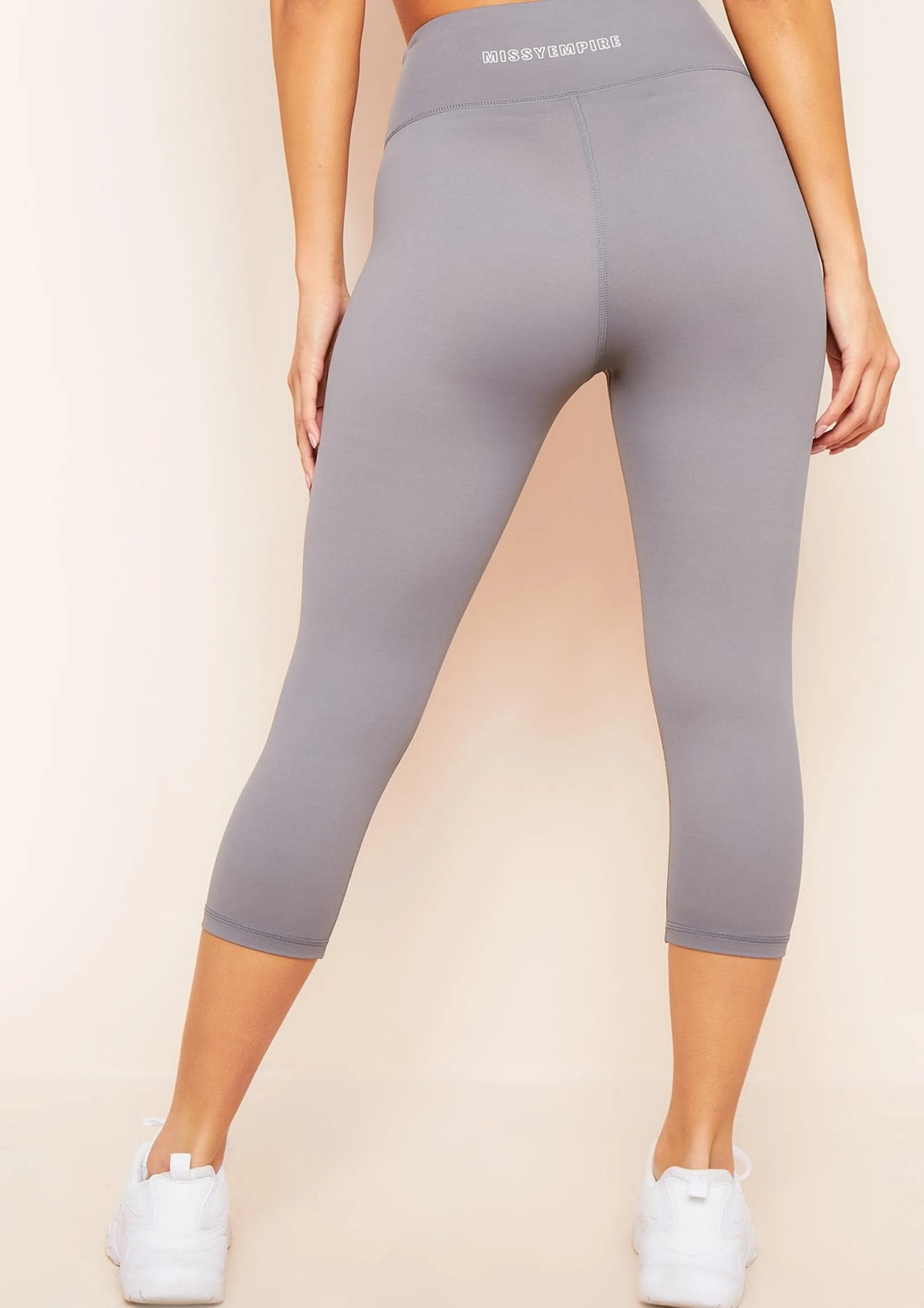 Missy Empire Svea Grey 3/4 Gym Legging^Women Leggings