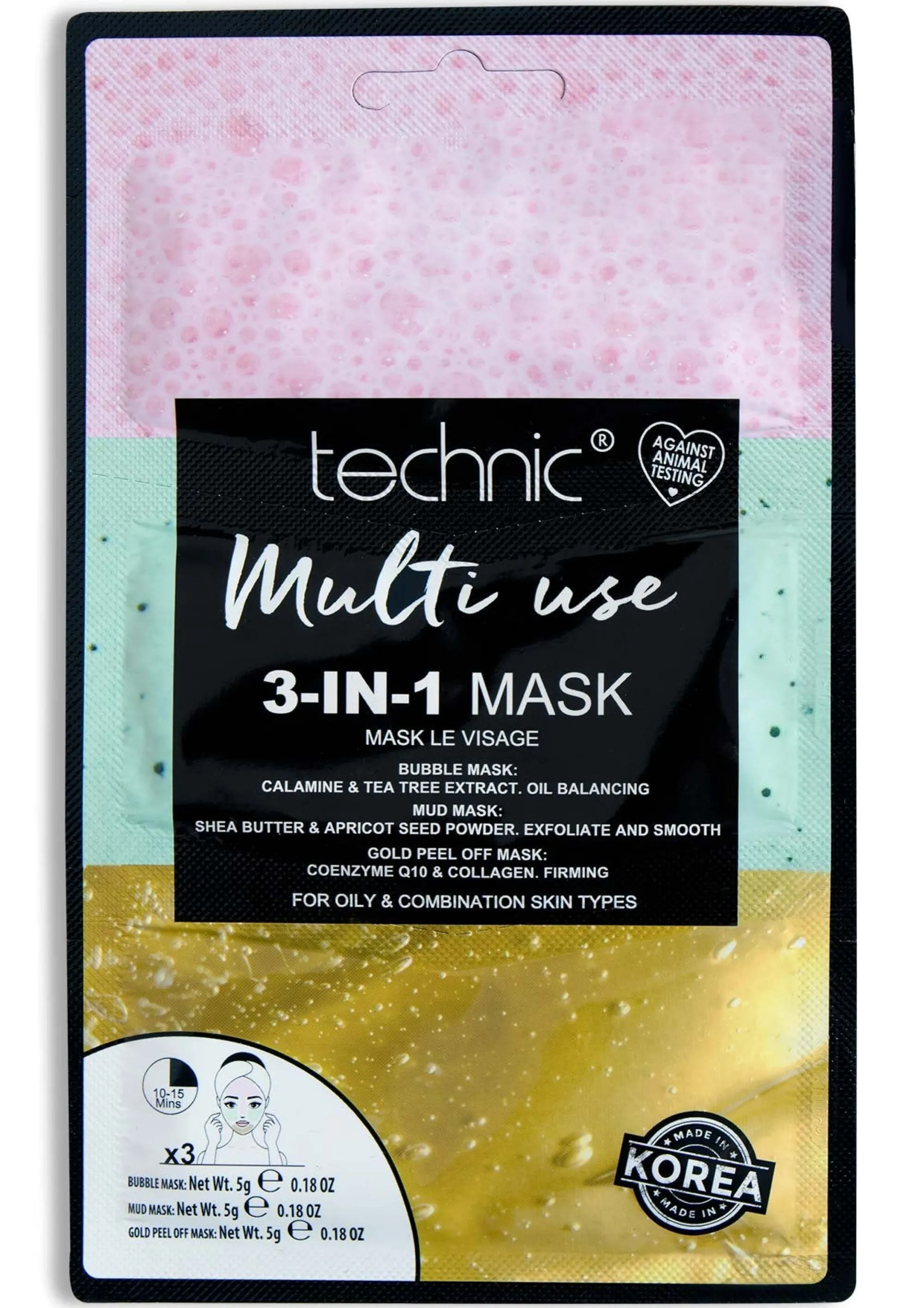 Missy Empire Technic 3-In-1 Multi-Use Bubble Face Mask^Women Beauty