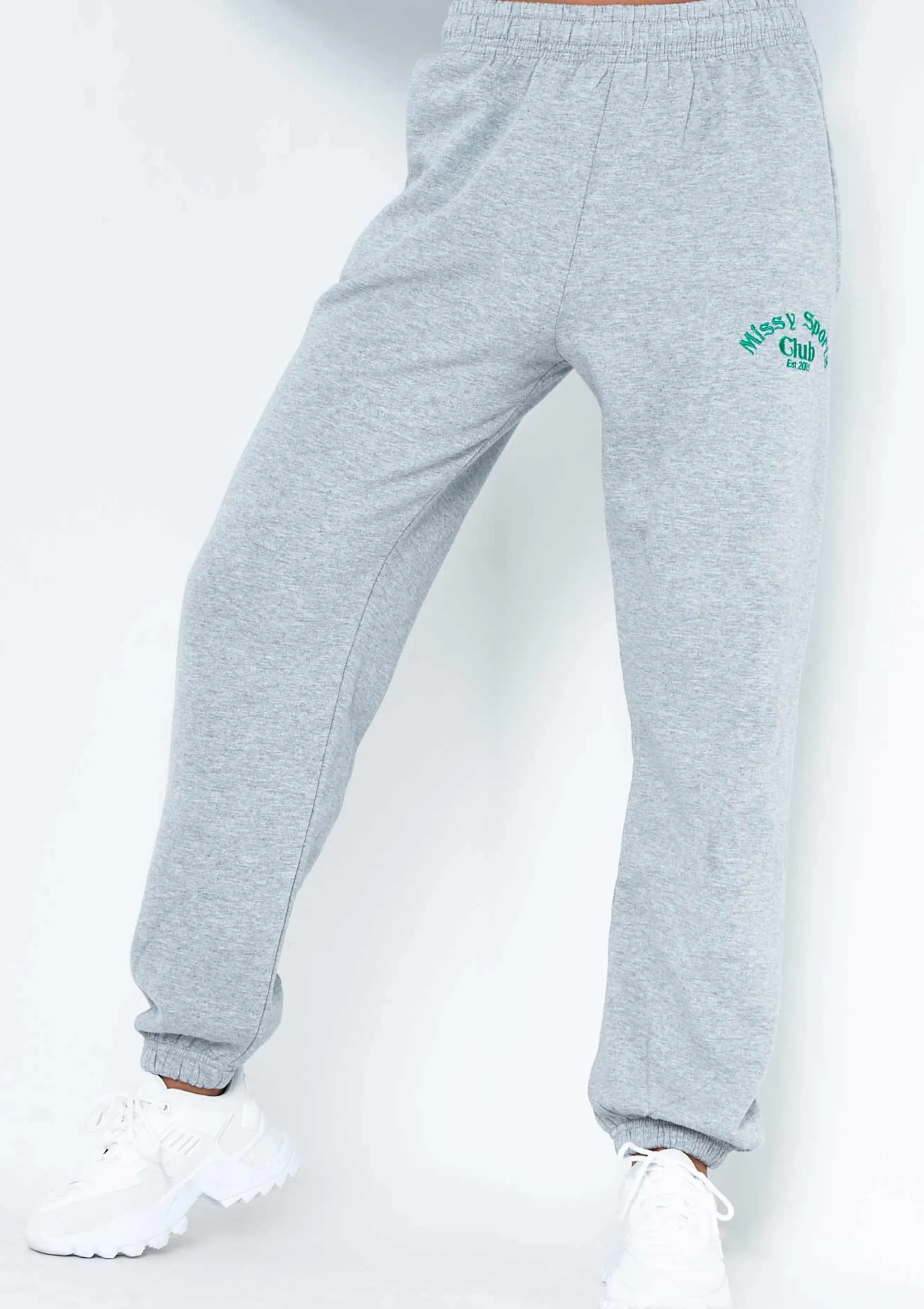 Missy Empire Tina Grey Missy Sports Club Casual Joggers^Women Loungewear